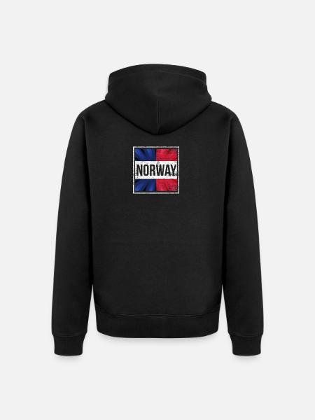 Norway - Unisex Premium Organic Zip Hoodie - black