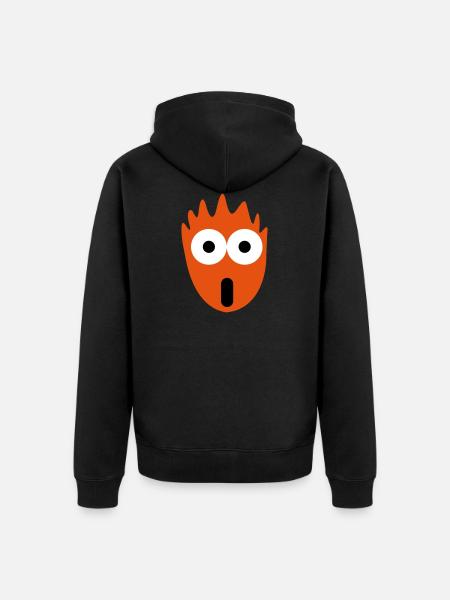 Uberaschung - Unisex Premium Bio Zip Hoodie - Schwarz