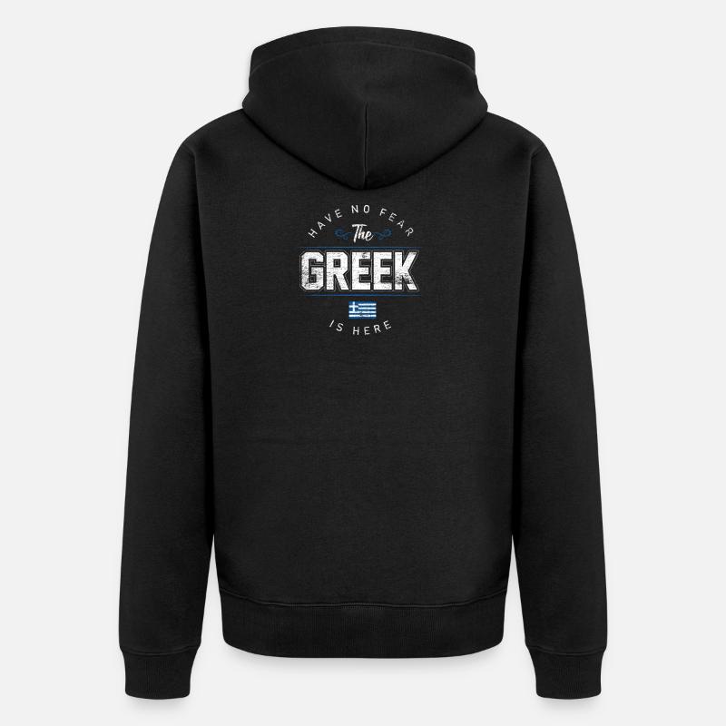 Grèce - Veste à capuche bio Premium Unisexe - noir