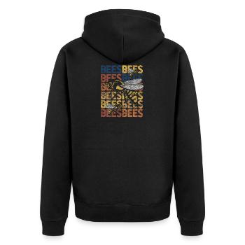 abeille - Veste à capuche bio Premium Unisexe - noir - Dos - Nico (187cm)