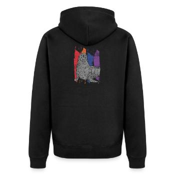 Phoque - Veste à capuche bio Premium Unisexe - noir - Dos - Nico (187cm)