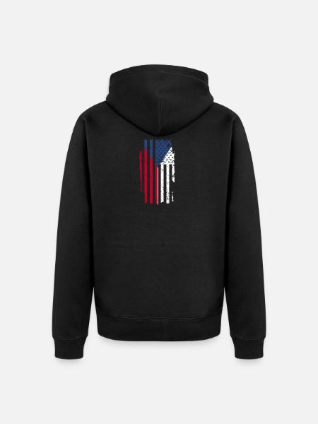 Czech Republic - Unisex Premium Organic Zip Hoodie - black