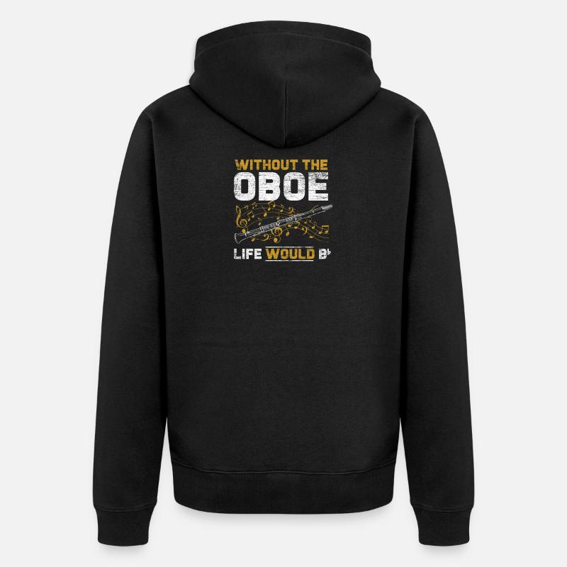 Vie de hautbois - Veste à capuche bio Premium Unisexe - noir
