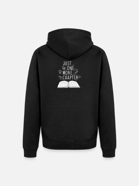 Read books book gift bookshelf - Unisex Premium Organic Zip Hoodie - black