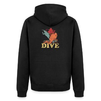 Plongée Plongée Immergé Sports nautiques Scuba Dive - Veste à capuche bio Premium Unisexe - noir - Dos - Nico (187cm)