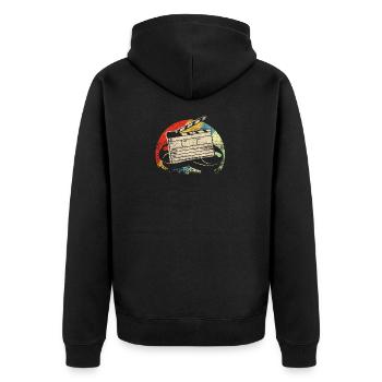 Producteur de film Filmklappe - Veste à capuche bio Premium Unisexe - noir - Dos - Nico (187cm)