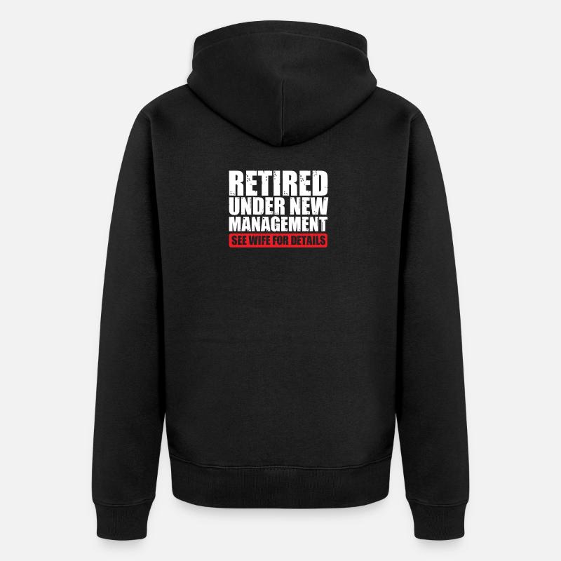 Travail de retraite - Veste à capuche bio Premium Unisexe - noir
