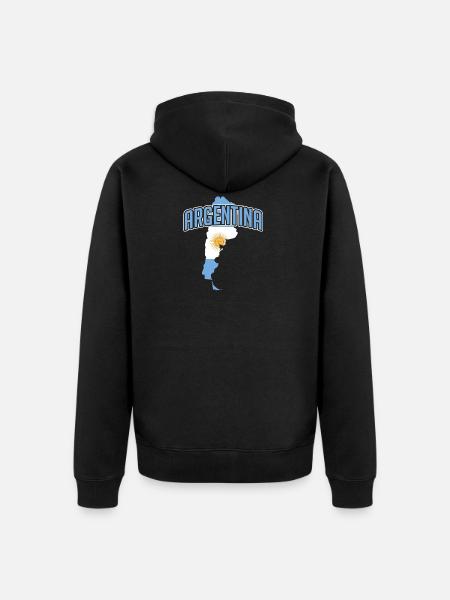 Argentina South America - Unisex Premium Organic Zip Hoodie - black