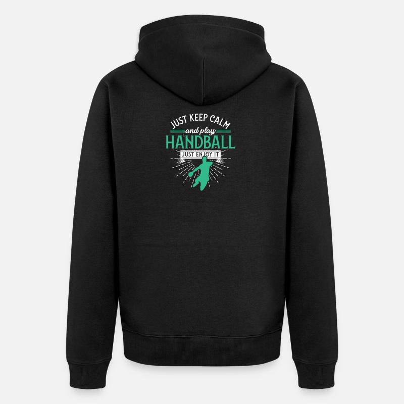 Sport de handball - Veste à capuche bio Premium Unisexe - noir