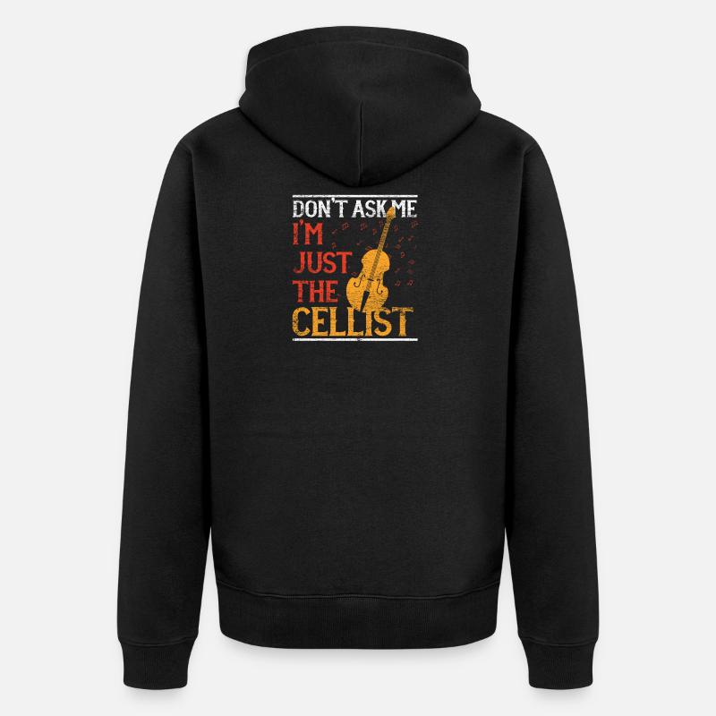 Orchestre de violoncelle - Veste à capuche bio Premium Unisexe - noir