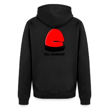 Catalan Soc - Veste à capuche bio Premium Unisexe - noir - Dos - Nico (187cm)