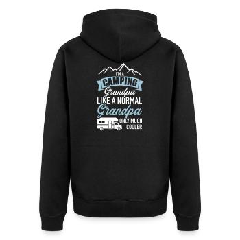 Campeur - Veste à capuche bio Premium Unisexe - noir - Dos - Nico (187cm)