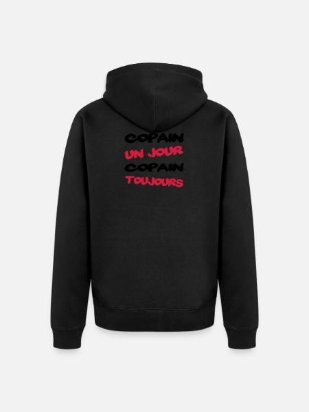 COPAIN un jour... - Veste à capuche bio Premium Unisexe - noir