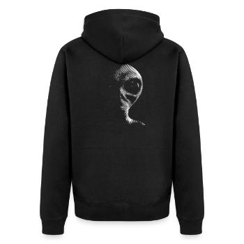 Visiteur martien extraterrestre extraterrestre - Veste à capuche bio Premium Unisexe - noir - Dos - Nico (187cm)