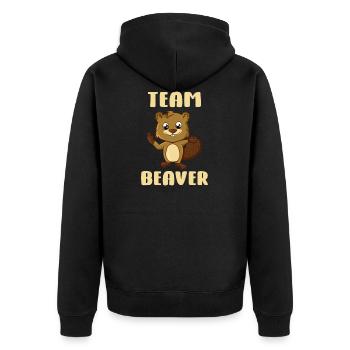 Team Biber - Veste à capuche bio Premium Unisexe - noir - Dos - Nico (187cm)