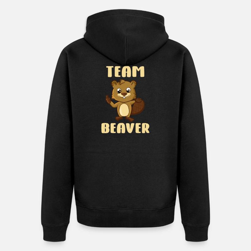 Team Biber - Veste à capuche bio Premium Unisexe - noir