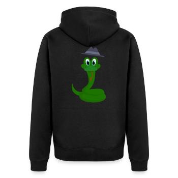 Serpent - Veste à capuche bio Premium Unisexe - noir - Dos - Nico (187cm)