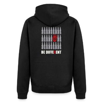 Be different Geschenk Hessisch Hessen Appelwoi - Veste à capuche bio Premium Unisexe - noir - Dos - Nico (187cm)