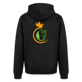 Eglise catholique Bible foi Jésus Dieu chrétiens - Veste à capuche bio Premium Unisexe - noir - Dos - Nico (187cm)