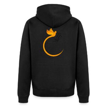 Eglise catholique Bible foi Jésus Dieu chrétiens - Veste à capuche bio Premium Unisexe - noir - Dos - Nico (187cm)