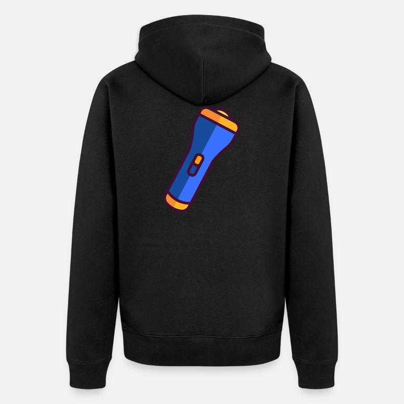 Lampe de poche - Veste à capuche bio Premium Unisexe - noir