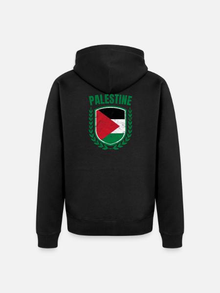 Palestine - Veste à capuche bio Premium Unisexe - noir