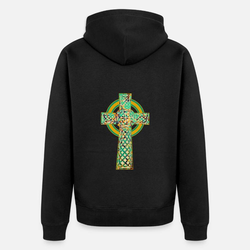 Croix 2 E 269 - Veste à capuche bio Premium Unisexe - noir