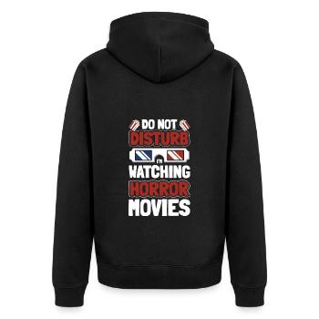 Festival du film Cinema Filmklappe - Veste à capuche bio Premium Unisexe - noir - Dos - Nico (187cm)