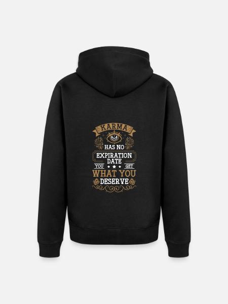 Spiritually Good Deed Sarcasm Spiritually - Unisex Premium Organic Zip Hoodie - black