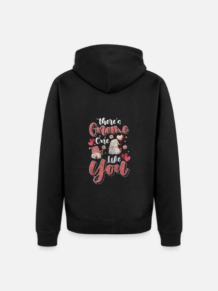 Wichtel Gartenzwerg Weihnachten Winzig - Unisex Premium Bio Zip Hoodie - Schwarz