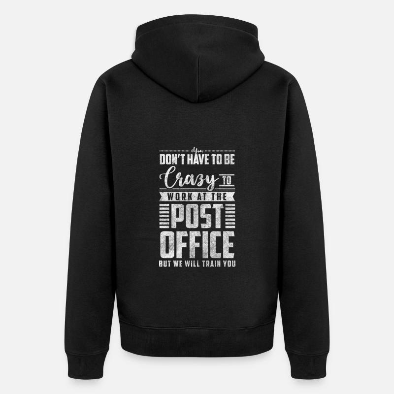 Post Briefe Briefbote Bote - Unisex Premium Bio Zip Hoodie - Schwarz