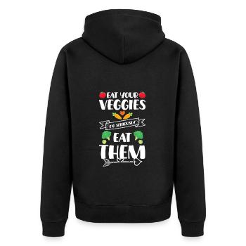 Objectif du régime alimentaire du consultant - Veste à capuche bio Premium Unisexe - noir - Dos - Nico (187cm)