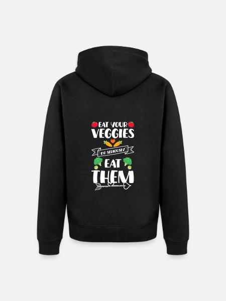 Consultant Food Diet Goal - Unisex Premium Organic Zip Hoodie - black