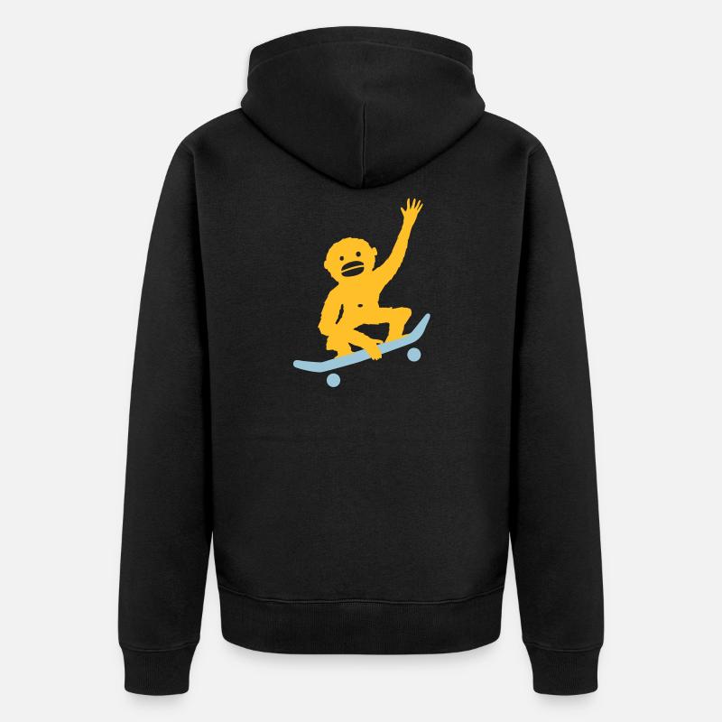 quelque chose de louche - Veste à capuche bio Premium Unisexe - noir