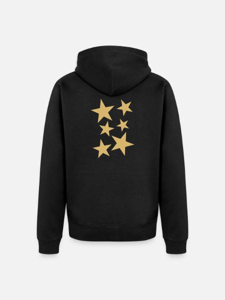 étoiles - Veste à capuche bio Premium Unisexe - noir