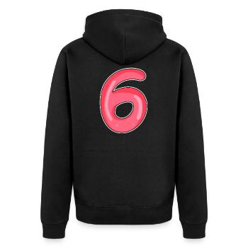 6 - Veste à capuche bio Premium Unisexe - noir - Dos - Nico (187cm)