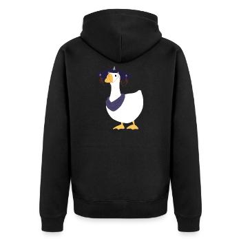 Là où les vents se rencontrent - Chinese Goose - Sans secte - Veste à capuche bio Premium Unisexe - noir - Dos - Nico (187cm)