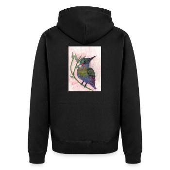 Oiseau - Veste à capuche bio Premium Unisexe - noir - Dos - Nico (187cm)