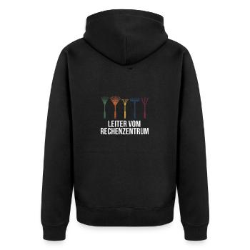 Welchen Teil Von Verstehst Du Nicht Programmierer - Unisex Premium Bio Zip Hoodie - Schwarz - Hinten - Nico (187cm)