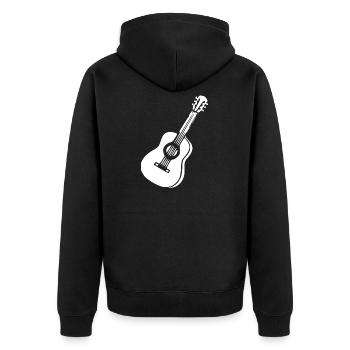 Guitare Music Gift Musicien Guitariste - Veste à capuche bio Premium Unisexe - noir - Dos - Nico (187cm)