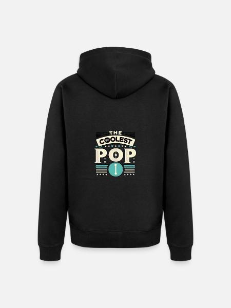 The Coolest Pop 8 - Unisex Premium Bio Zip Hoodie - Schwarz