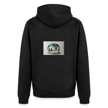 Noël 14 - Veste à capuche bio Premium Unisexe - noir - Dos - Nico (187cm)