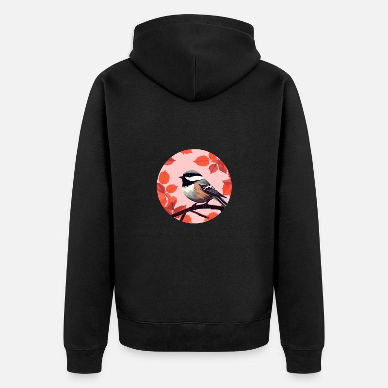 Mésange - Veste à capuche bio Premium Unisexe - noir