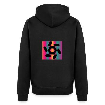ART. GEEK. VINTAGE. GRAPHIQUE. MANGA. ASIE - Veste à capuche bio Premium Unisexe - noir - Dos - Nico (187cm)