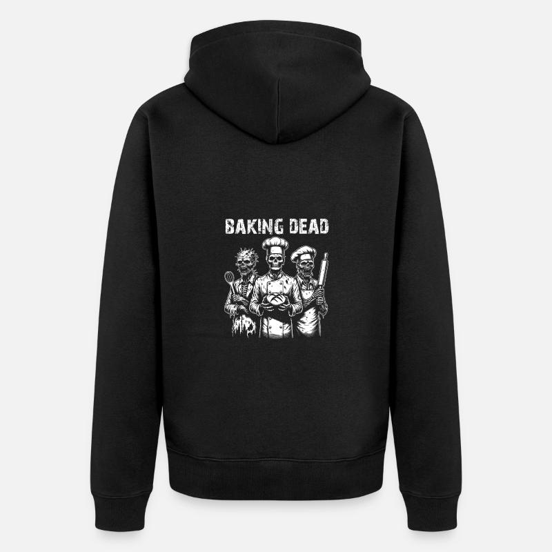 Boulanger zombie Boulanger effrayant - Veste à capuche bio Premium Unisexe - noir