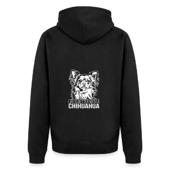 La vie de Chihuahua est meilleure Chiens Wilsigns - Veste à capuche bio Premium Unisexe - noir - Dos - Nico (187cm)