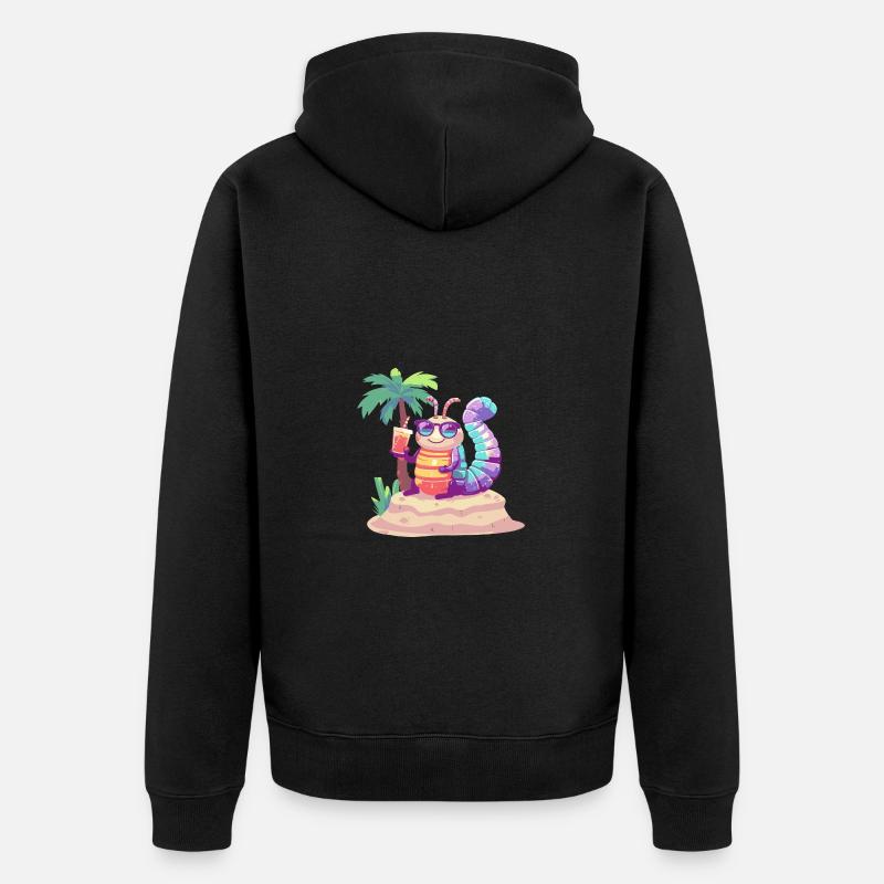 Vacances d’été de Wurm - Veste à capuche bio Premium Unisexe - noir