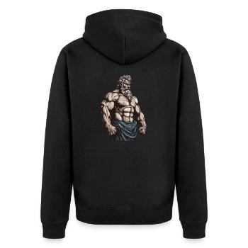 Bodybuilder Fitness - Veste à capuche bio Premium Unisexe - noir - Dos - Nico (187cm)