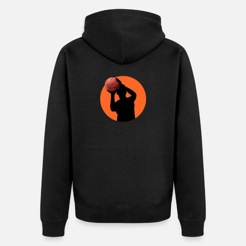 Basketteur - Veste à capuche bio Premium Unisexe - noir