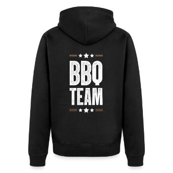 Équipe de barbecue - Veste à capuche bio Premium Unisexe - noir - Dos - Nico (187cm)